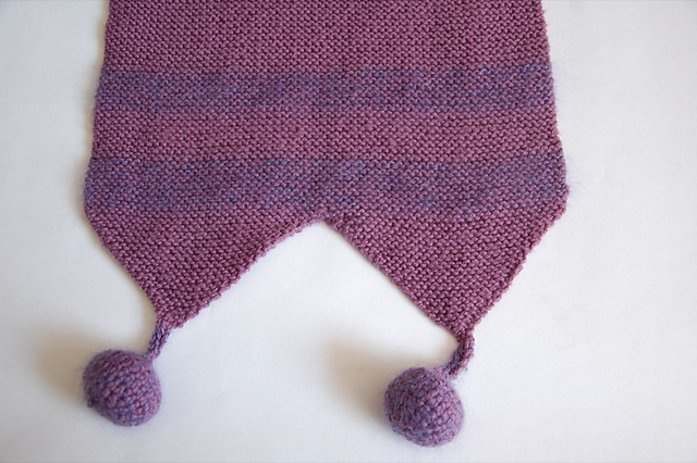 Scarf with Shaped Ends