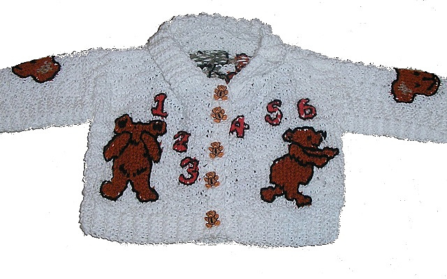 Hide & Seek Teddy Bears - Baby Cardigan