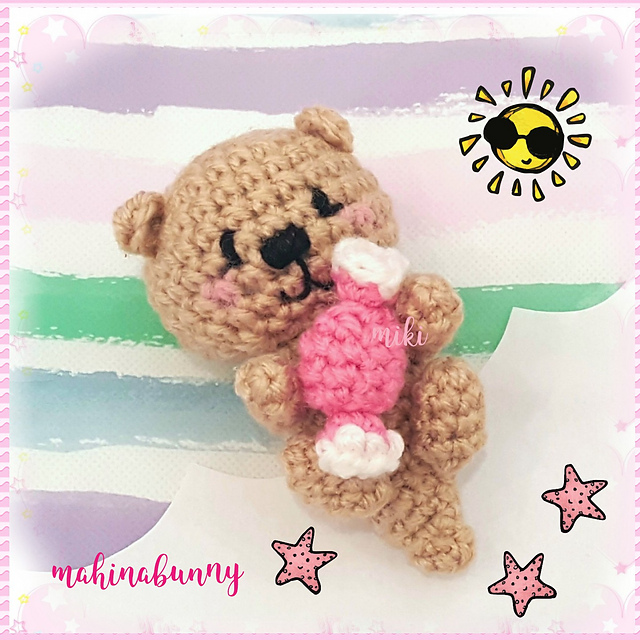 Kawaii otter amigurumi plush