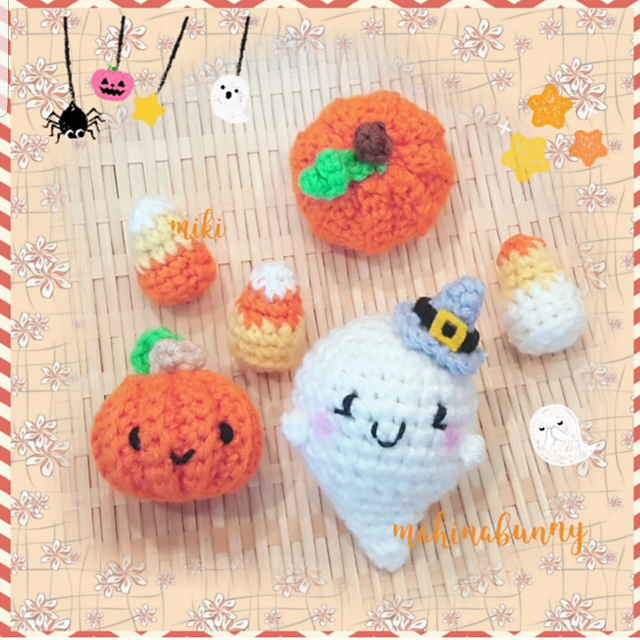 Halloween Set - Ghost, Pumpkin, Candy, Hat