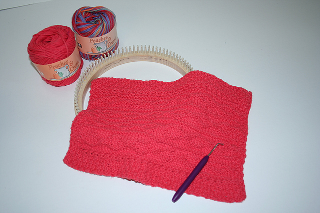 Loom Knit: Blanket Texture Stripe Ensemble