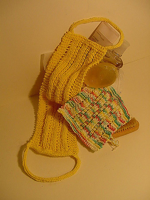 Lace Rib Bath Set