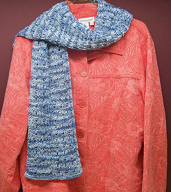 Wrap Arounds: Twisted Rib Scarf