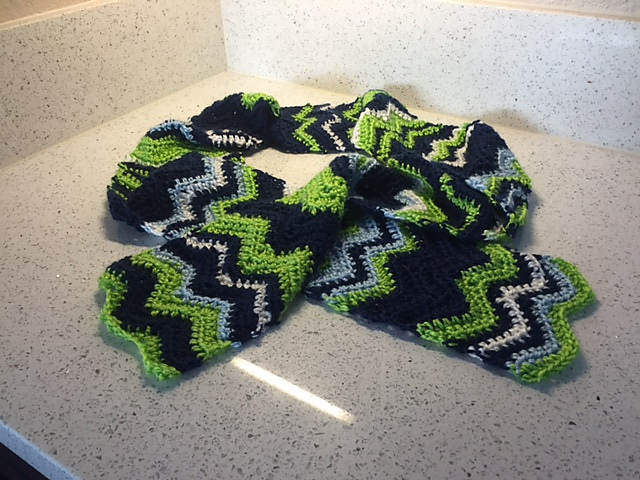 Chevron Football Scarf