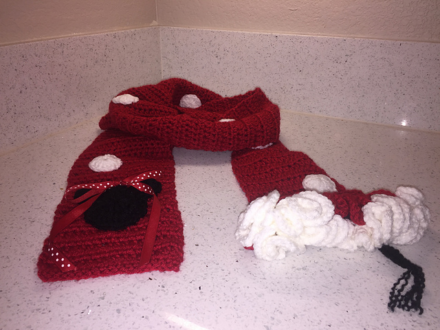 Minnie Mouse Polka Dot Scarf