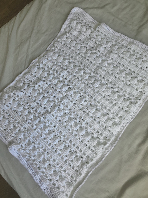 Lace baby blanket
