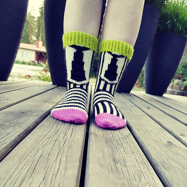 Beetlejuice socks