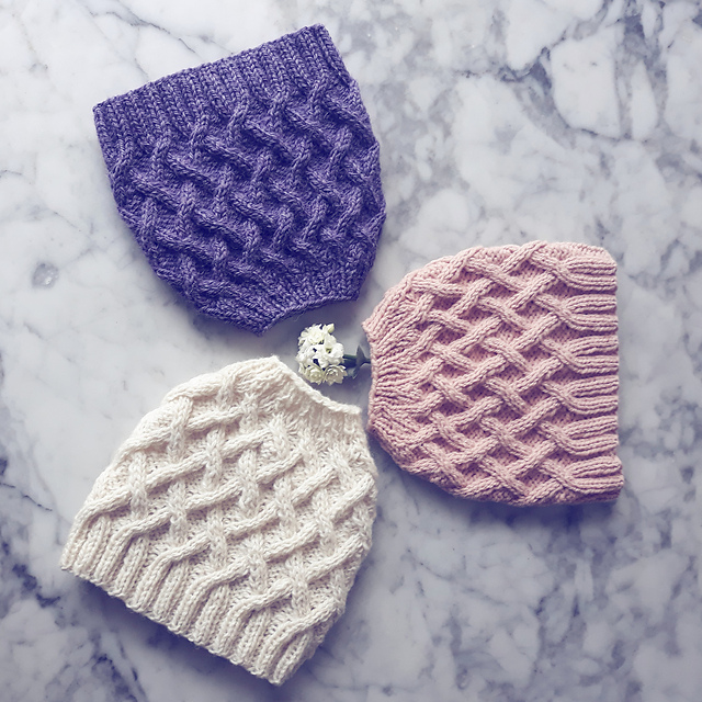 Aran Messy Bun Hat