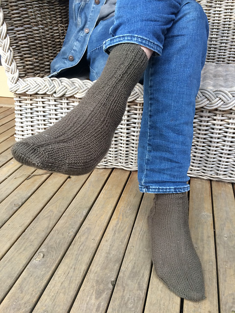 Moss Stitch Socks
