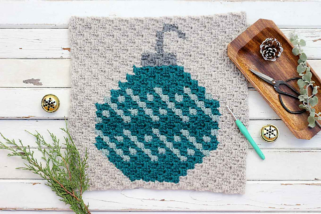 C2C Christmas Bulb Ornament