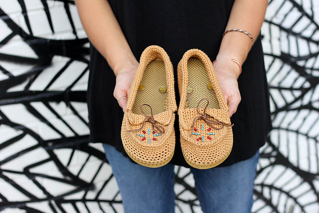 Moccasins With Flip Flop Soles