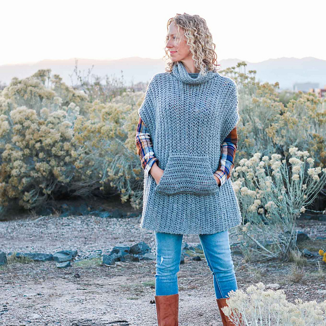 Ravelry: Greyscale Poncho pattern by Jess Coppom