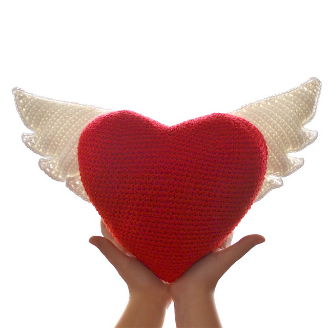 Winged Heart Cushion