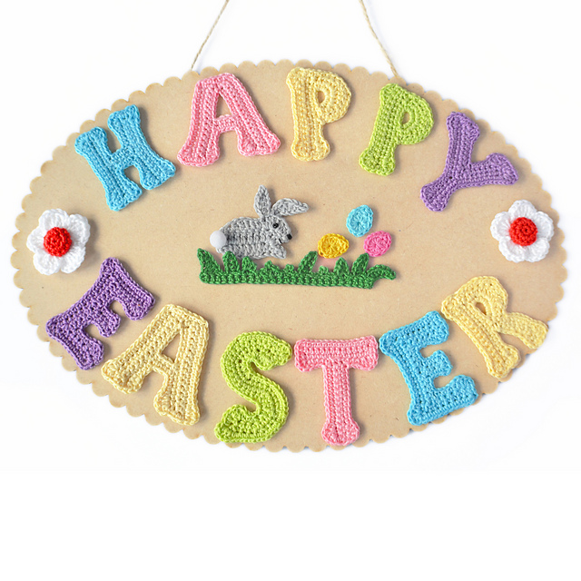 Easter Letters Bunny Applique