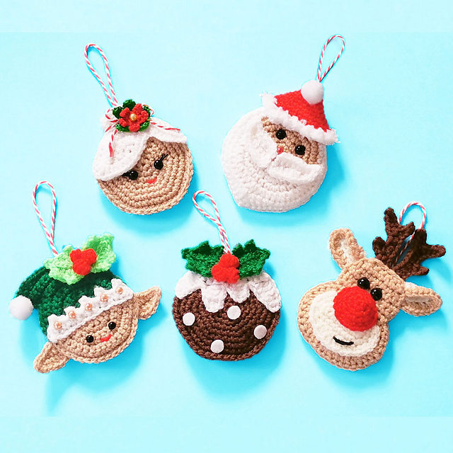 Christmas Crochet Hanging Ornaments