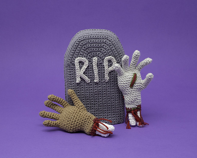 Headstone & Severed Hand