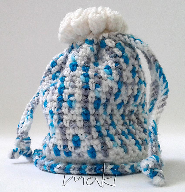 Pouch Stitch Pattern Ravelry: Moss stitch Small pouch pattern by CraftyLady
