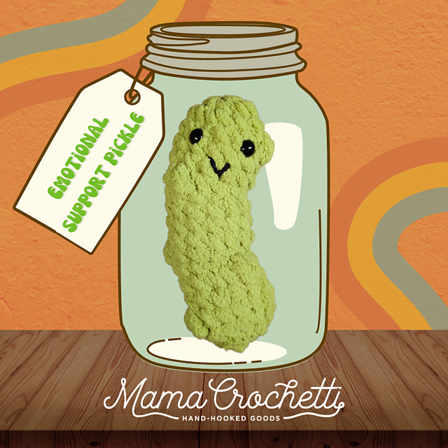 Ravelry Emotional Support Pickle Pattern By Beth Folchetti