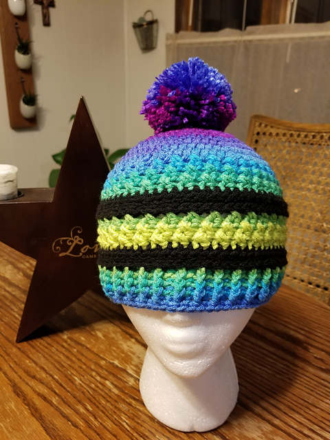 Stars and Stripes Beanie & Messy Bun Hat