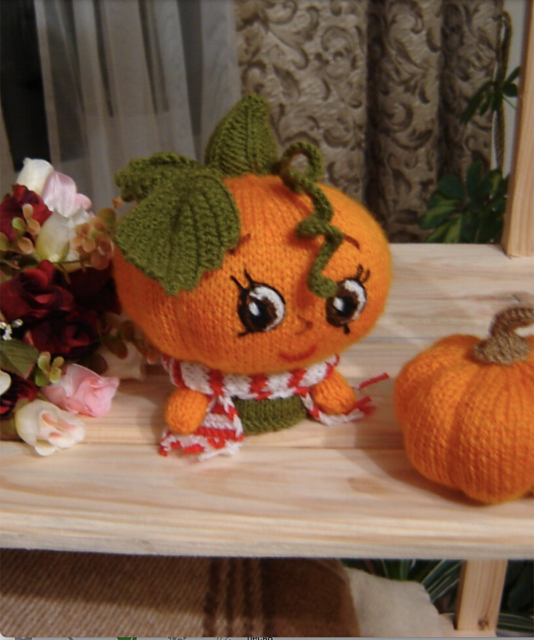 Cute pumpkin doll