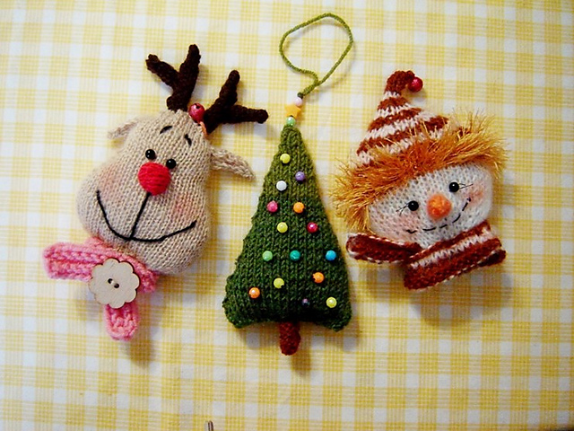Knitted Christmas Decor Toys