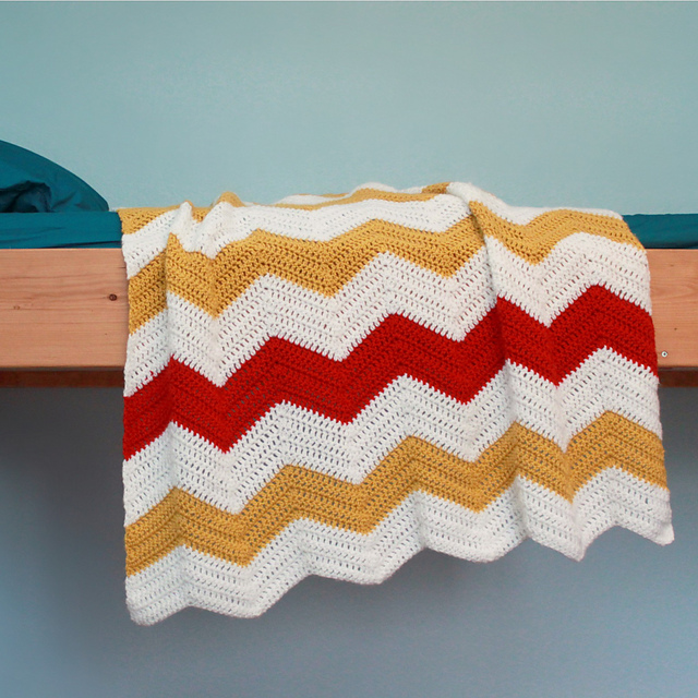 BE UNIQUE Chevron Blanket