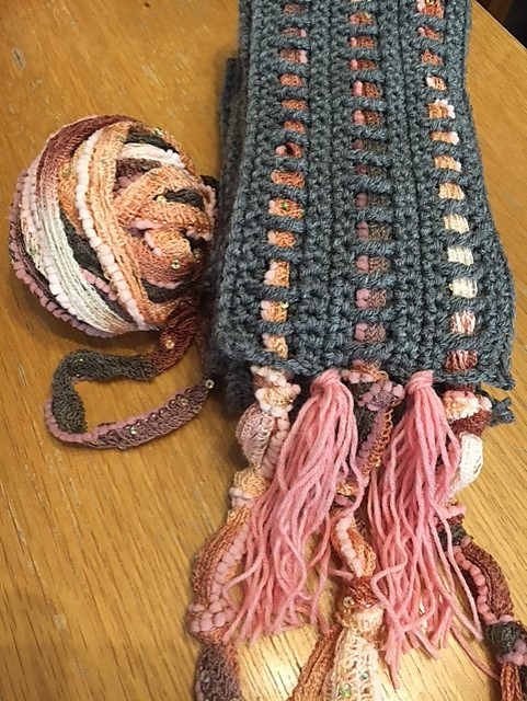 Eclectic woven scarf or cowl