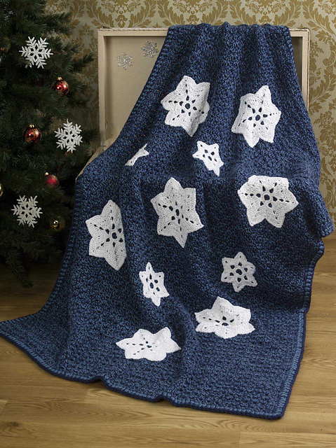 Sparkly Snowflake Throw