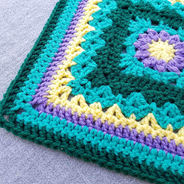 Mountain Wildflower Afghan Square