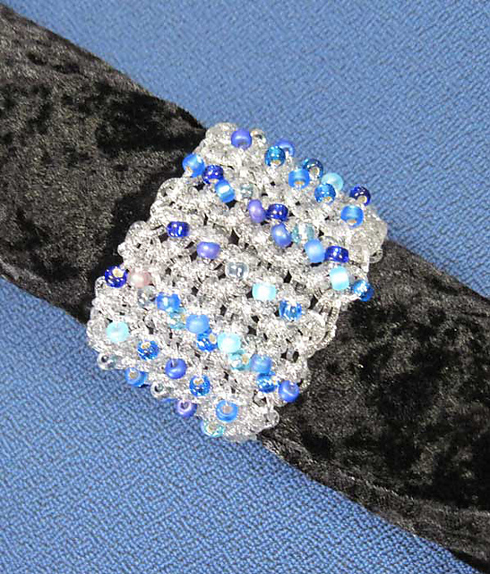 Glittery Beaded Cuff