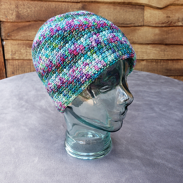 Snowy Rainbow Hat