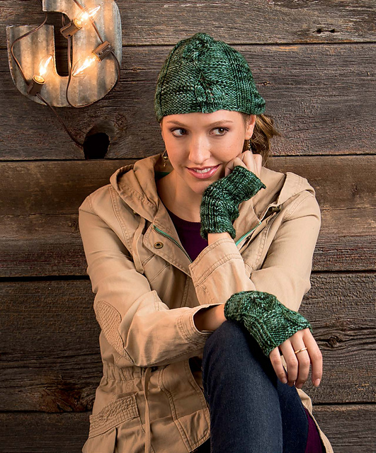 Foliage Hat and Mitts