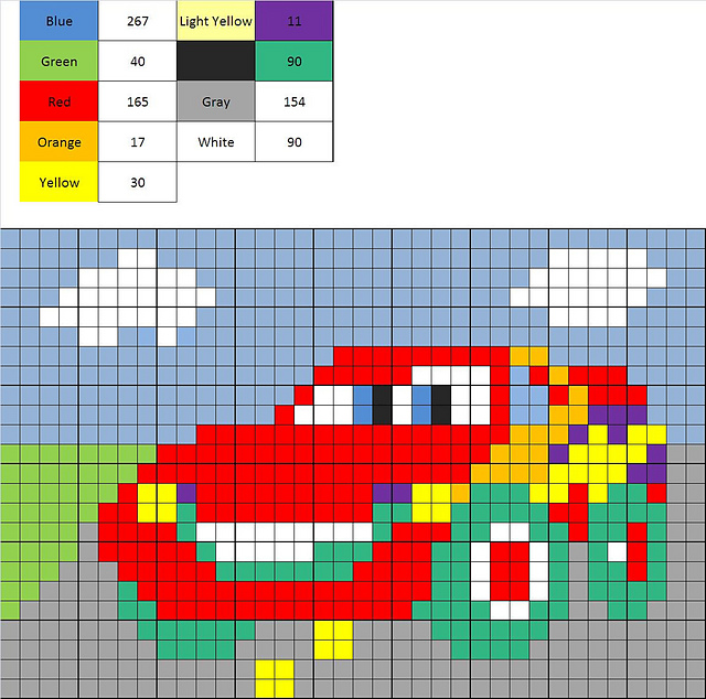 Granny Square Lightning McQueen