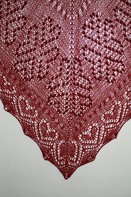Scarf with Heart Pattern