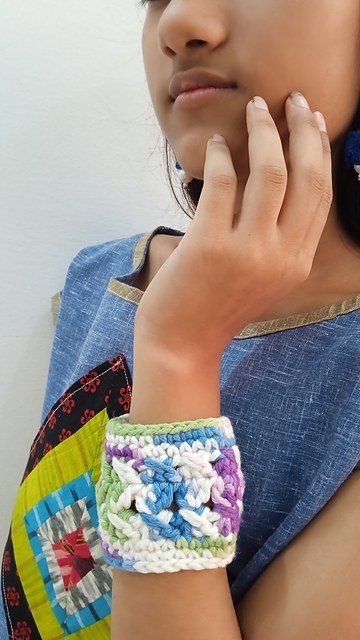 Chunky Textured Cuff Bracelet