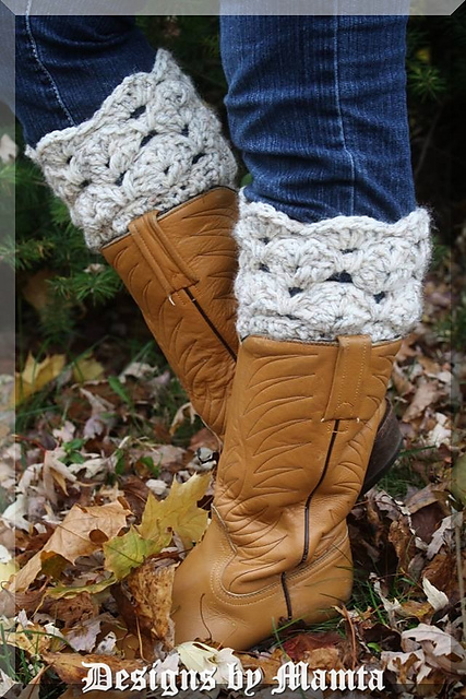 Sea Shells Boot Cuffs