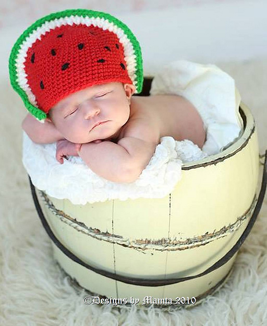 Watermelon Slice Beanie Hat