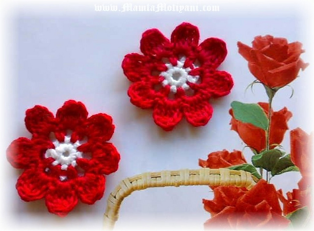 Crochet Flower Applique