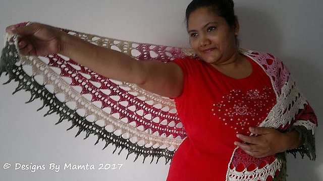 Ravelry: Mamta's Sahasrara Shawl Pattern Lotus Mandala
