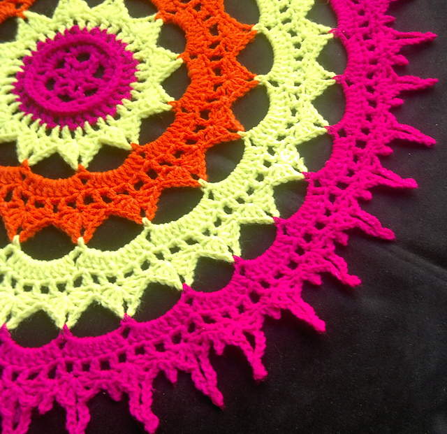 Sun Mandala Doily