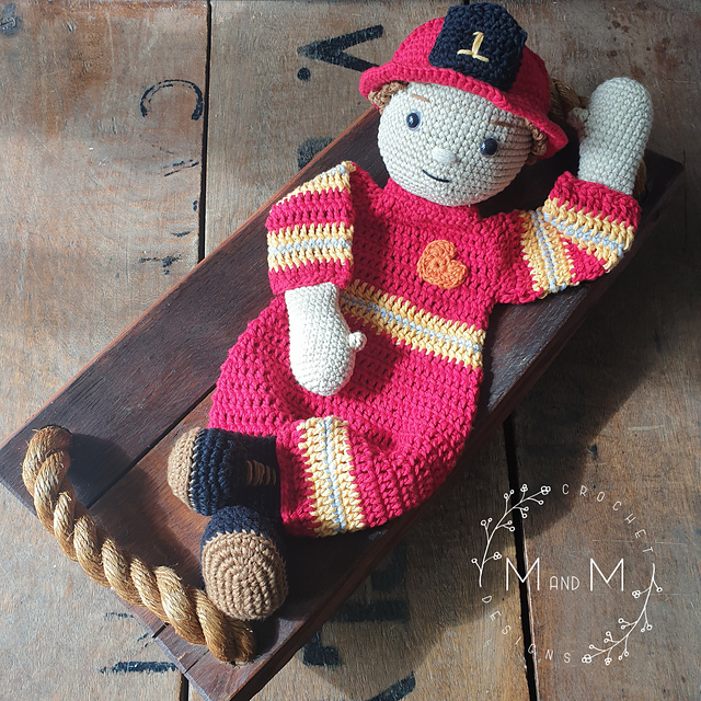 Melly Teddy Ragdoll Fireman Fred