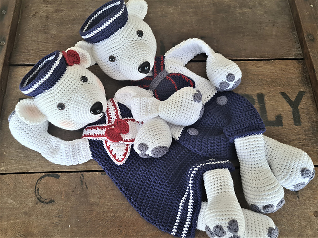 Melly Teddy Ragdoll Sailor Polar Bears