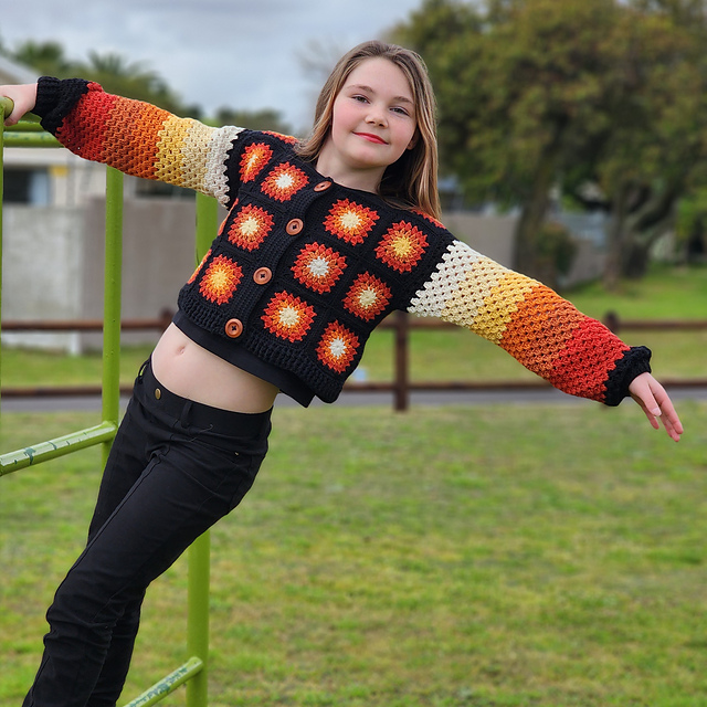 That 70's Granny Square Crop Top