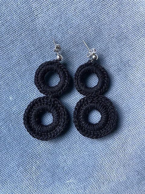 The Double Hoop Earrings