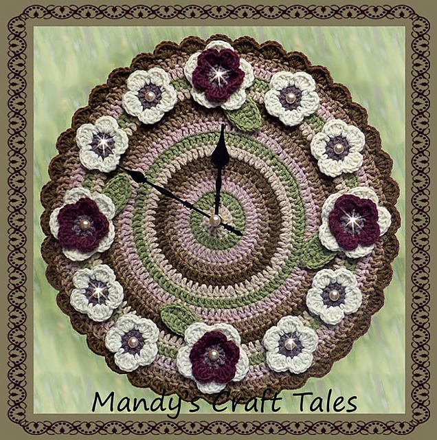 Ravelry: Flower Clock pattern by Mandy Wilken