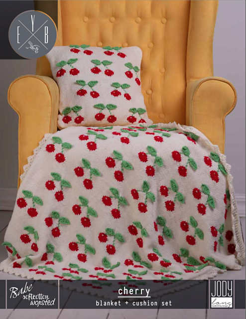 Cherry Blanket and Cushion set