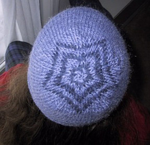 Rolled-Cuff Cap with Star Crown