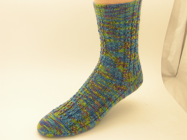 Single Eyelet Rib Socks