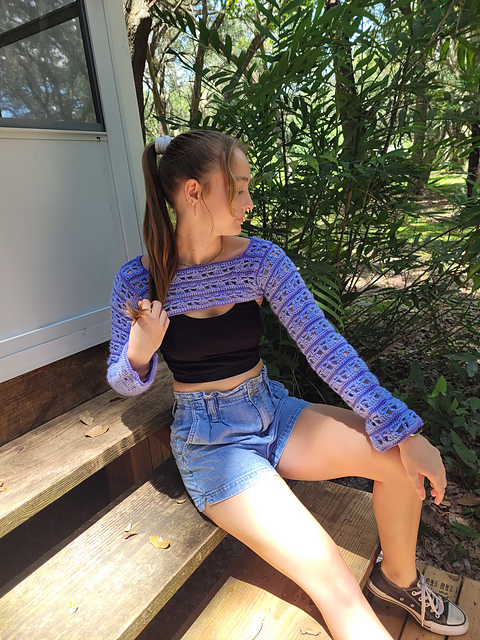 Ravelry: Mesh Butterfly Sleeves pattern by Erin Altman