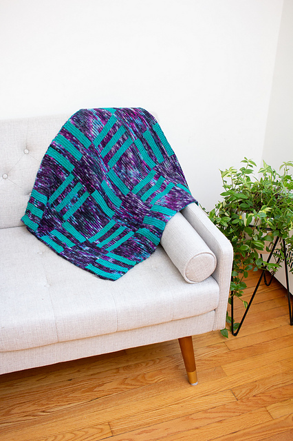 Stripes and Blocks Baby Blanket